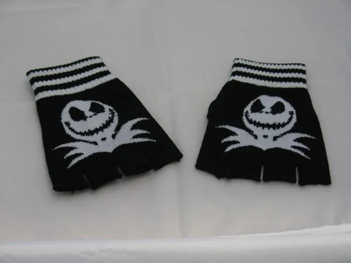 Copy of Black and White Jack Fingerless Gloves