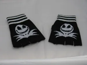 Copy of Black and White Jack Fingerless Gloves