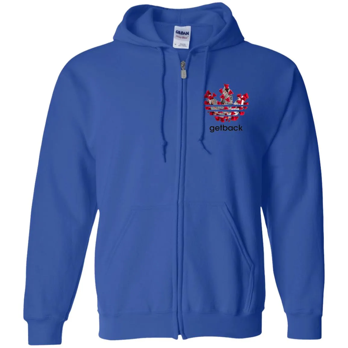 Corona Get Back - Embroidered Zip Up Hooded Sweatshirt
