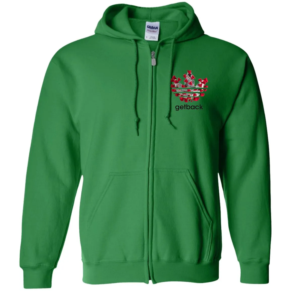 Corona Get Back - Embroidered Zip Up Hooded Sweatshirt