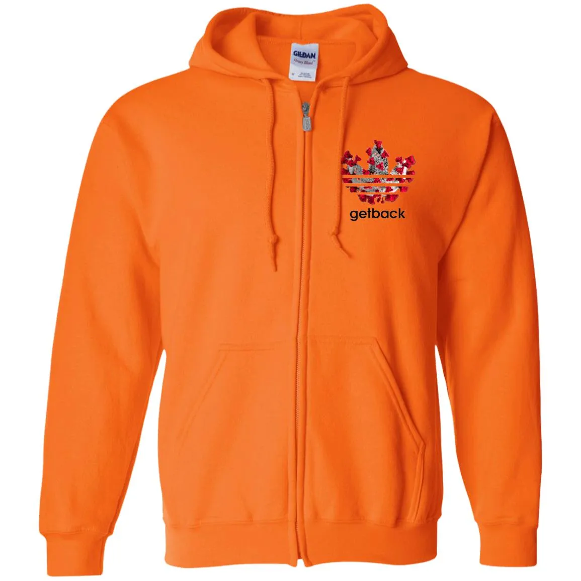 Corona Get Back - Embroidered Zip Up Hooded Sweatshirt