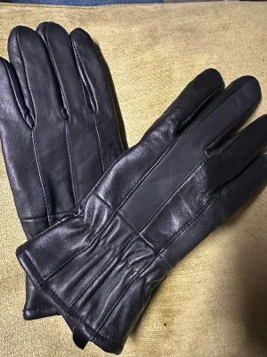 Country Equestrian fleece lined genuine leather gloves