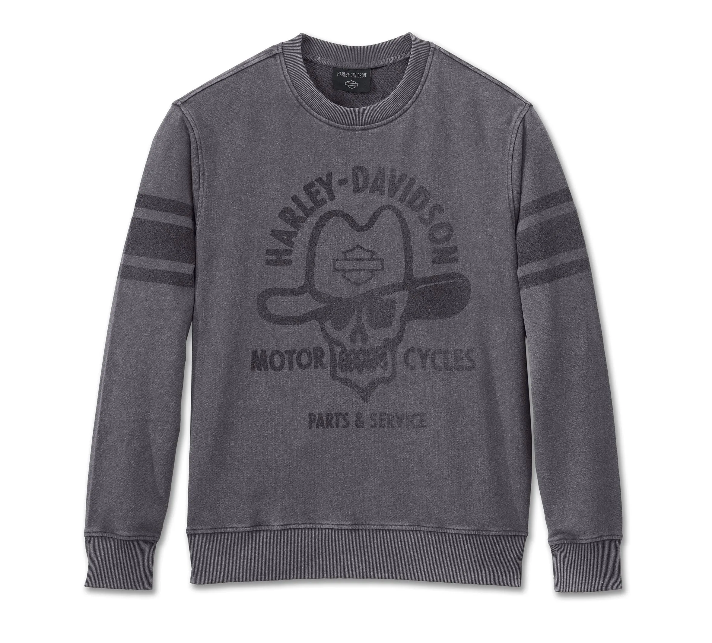 Cowboy Rider French Terry Crewneck - Blackened Pearl