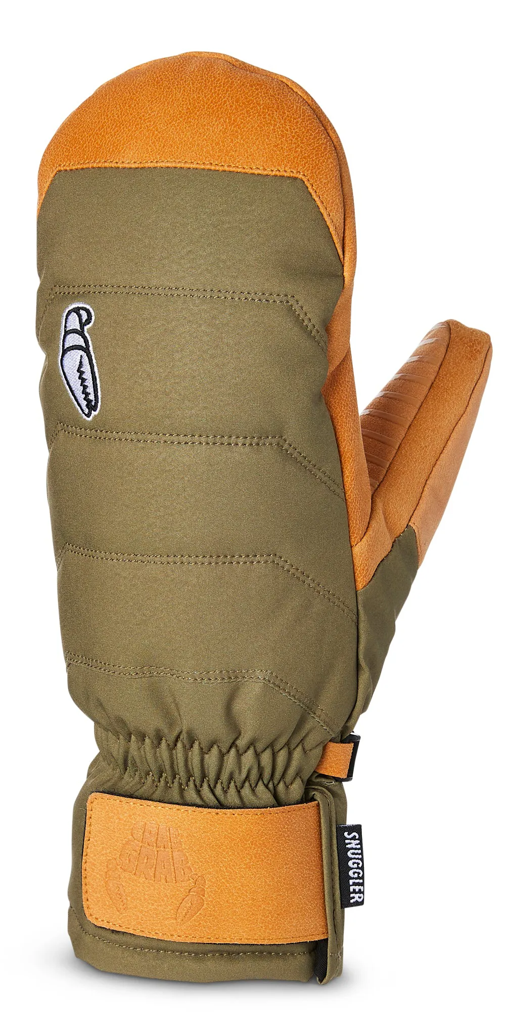Crab Grab Snuggler Mitten Turtle Tan