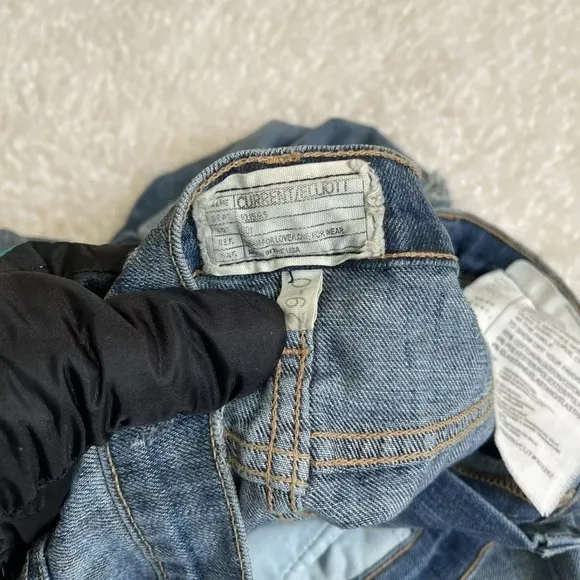 Current/Elliot The Stiletto Denim Leopard Destroy 29