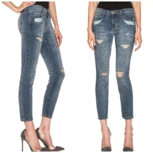 Current/Elliot The Stiletto Denim Leopard Destroy 29