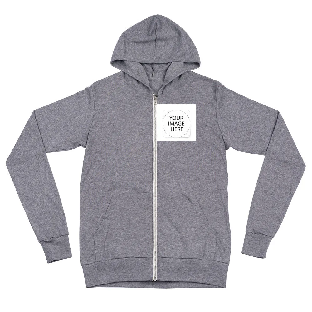 Custom Image Unisex zip hoodie