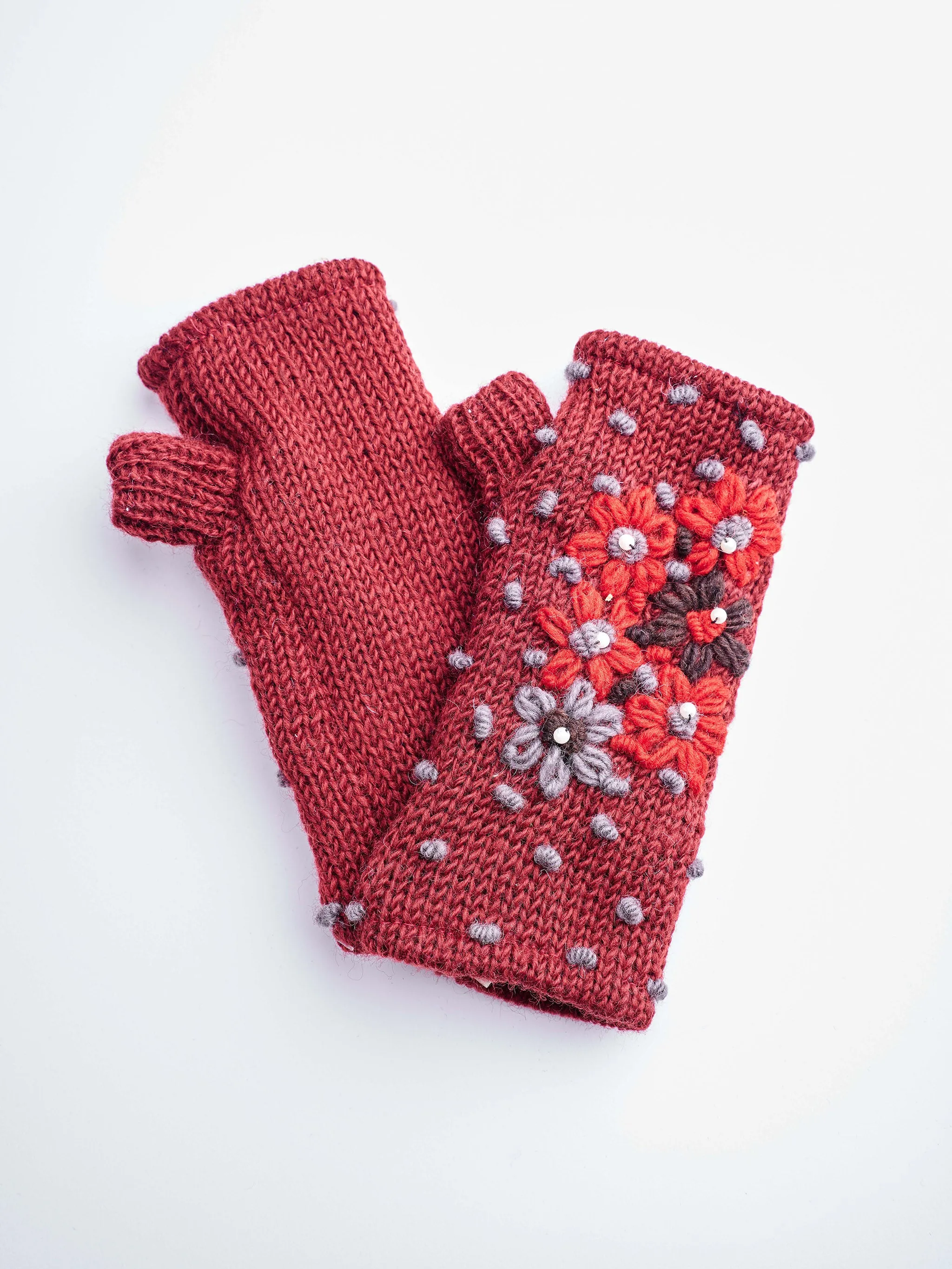 Daisy Fingerless Gloves