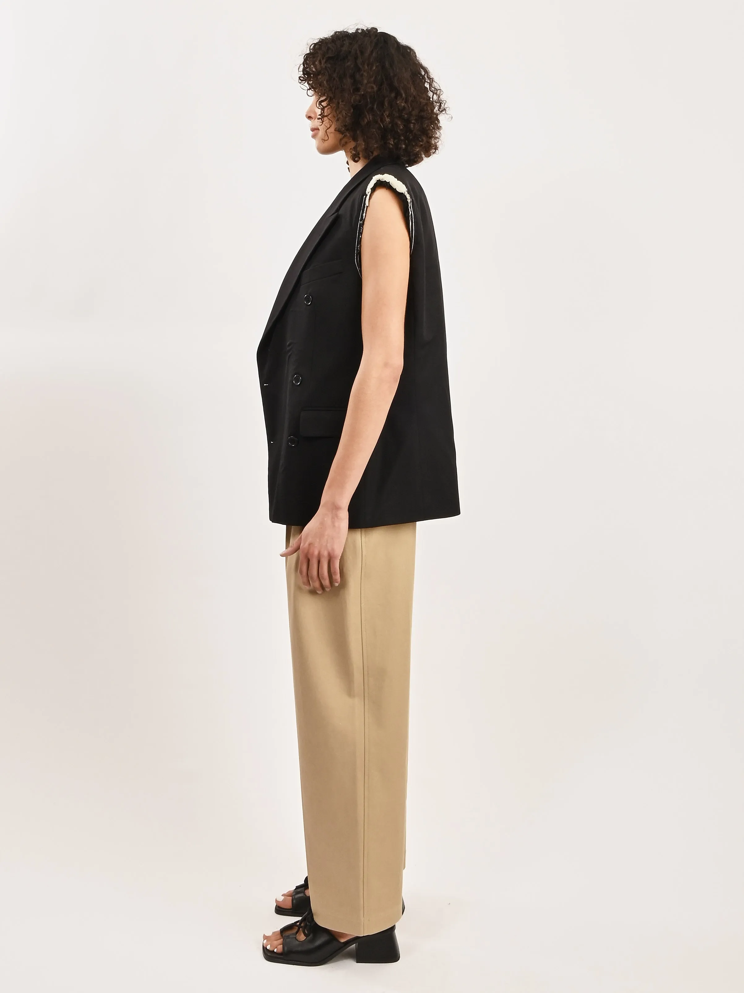 Deconstructed Blazer Vest