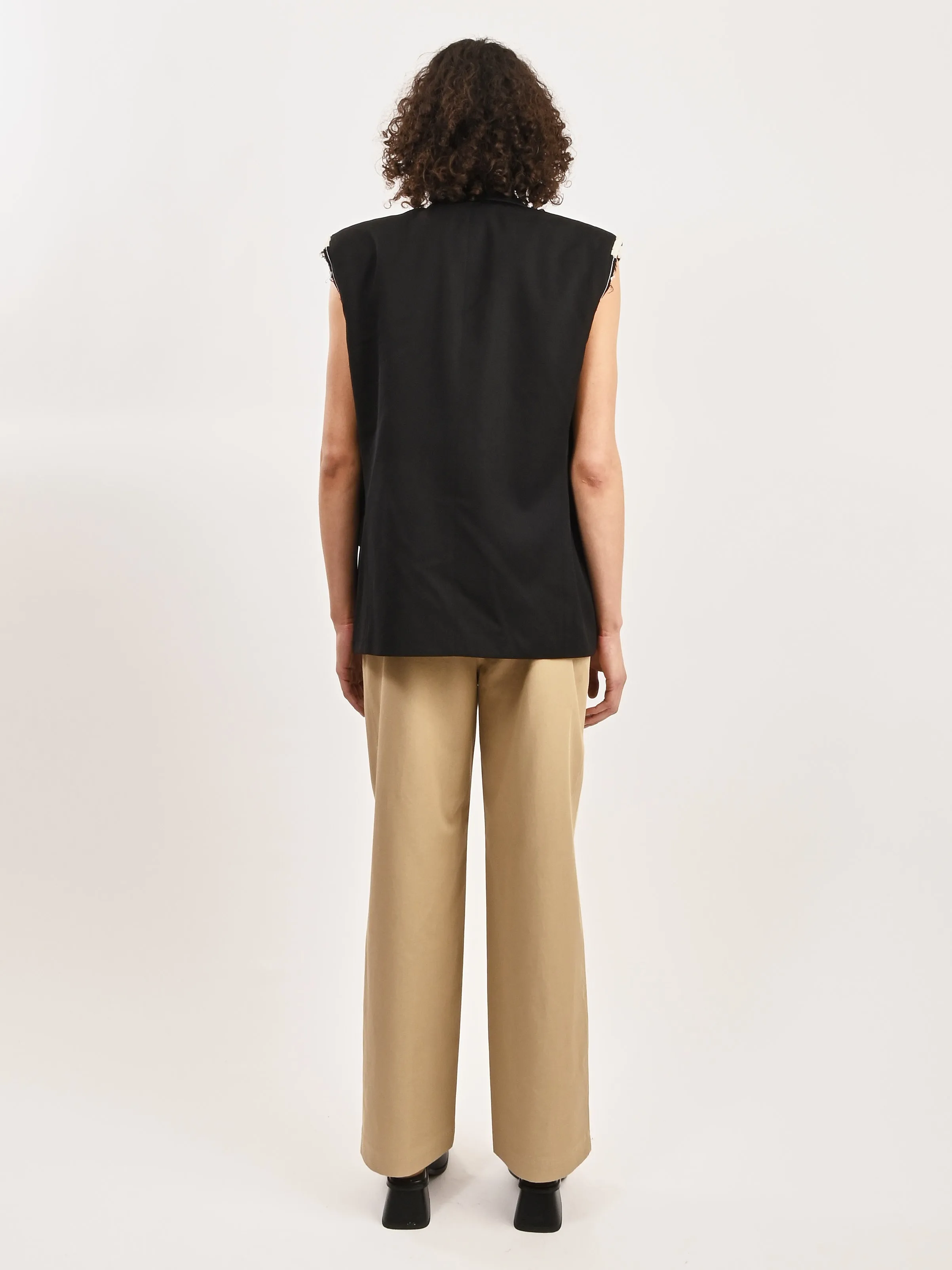 Deconstructed Blazer Vest