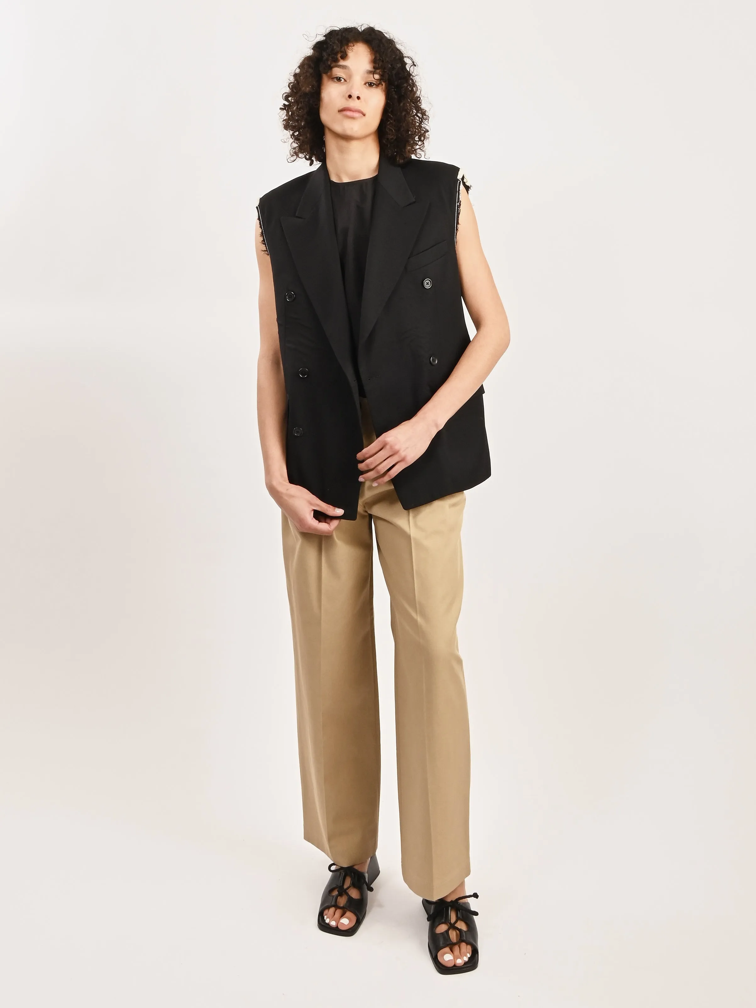 Deconstructed Blazer Vest