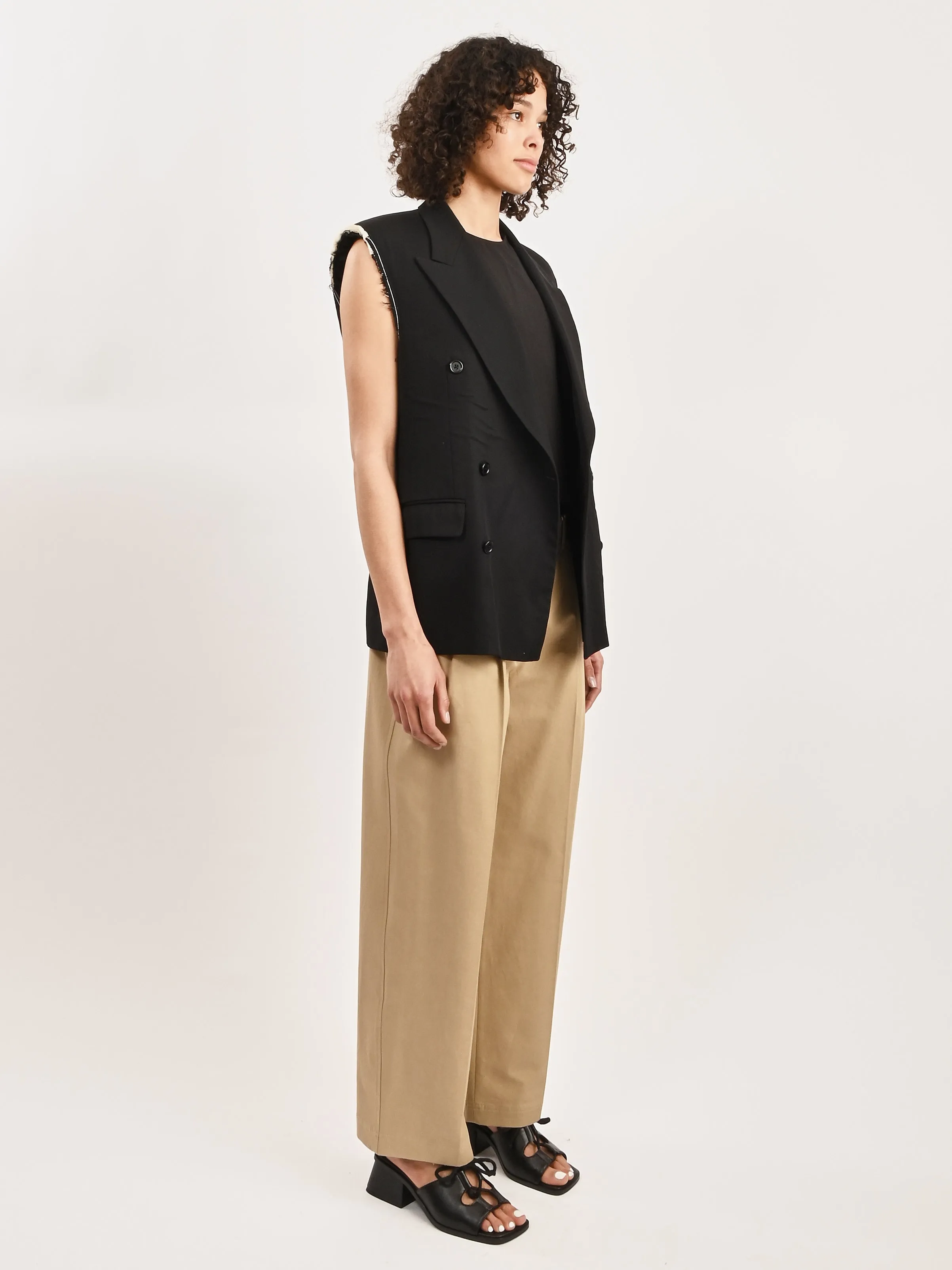 Deconstructed Blazer Vest