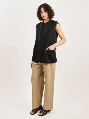 Deconstructed Blazer Vest