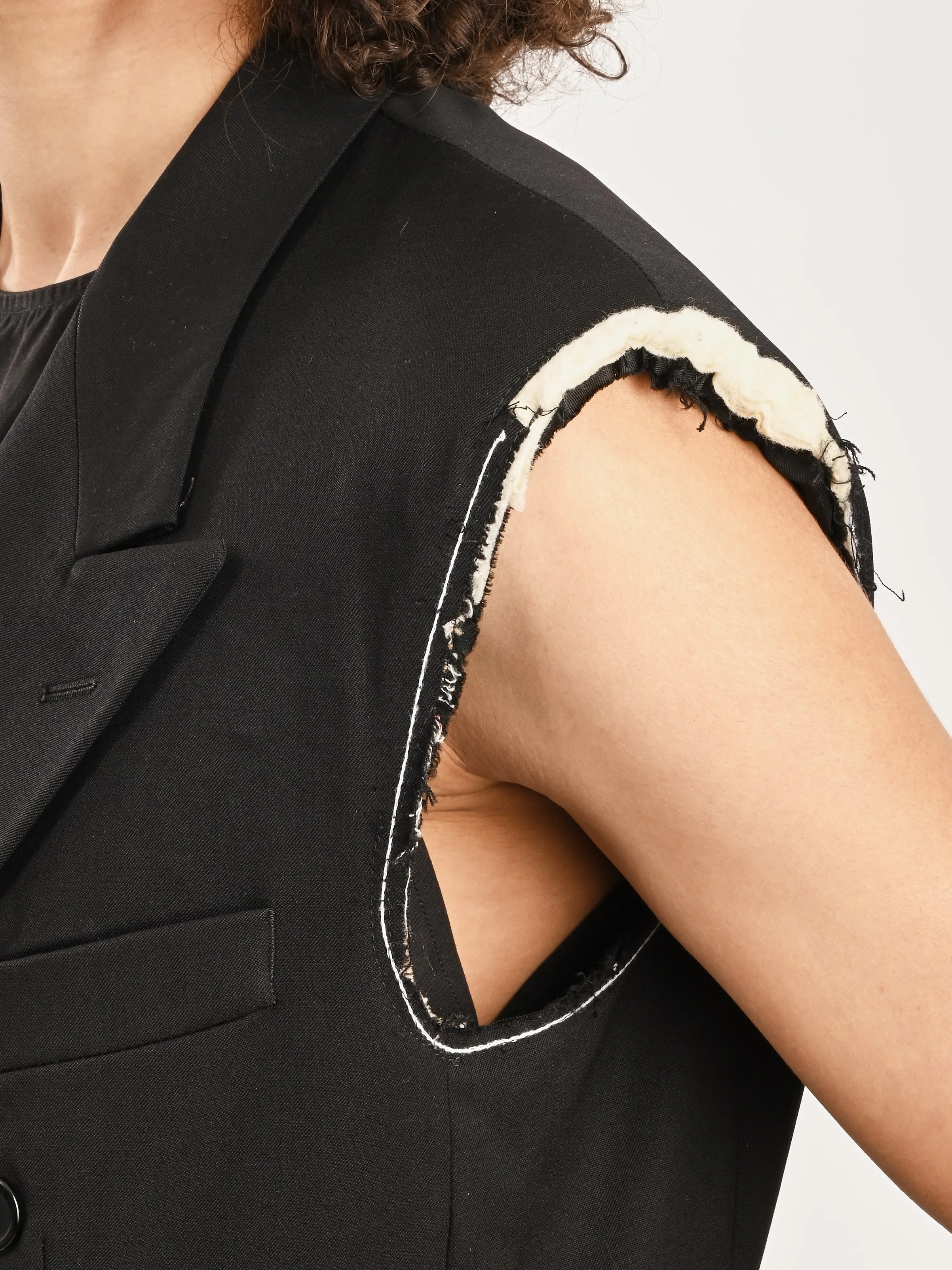 Deconstructed Blazer Vest