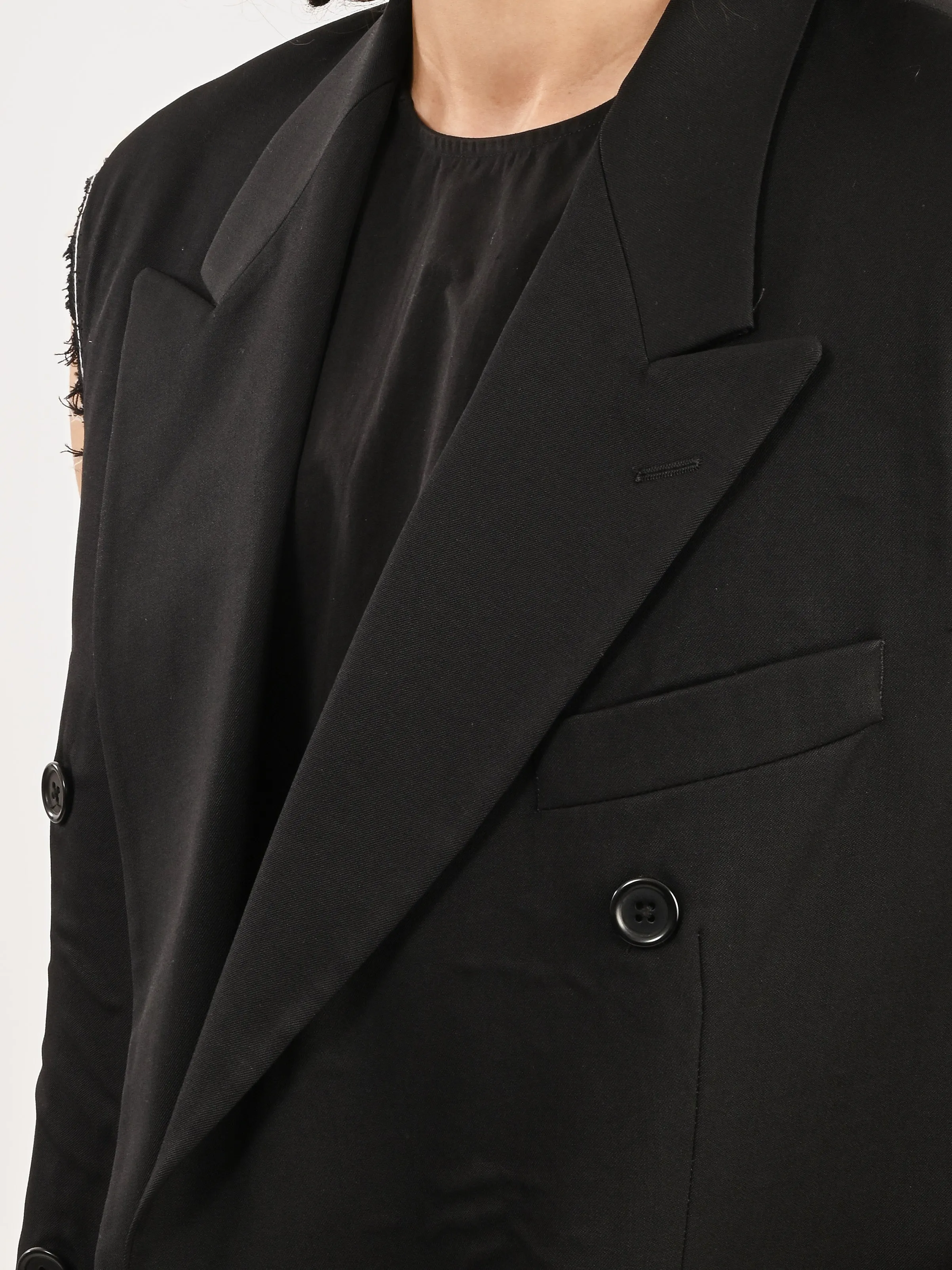 Deconstructed Blazer Vest
