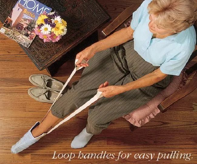 Deluxe Sock & Stocking Puller Assistant Aid - Easy Up Compression Helper Tool