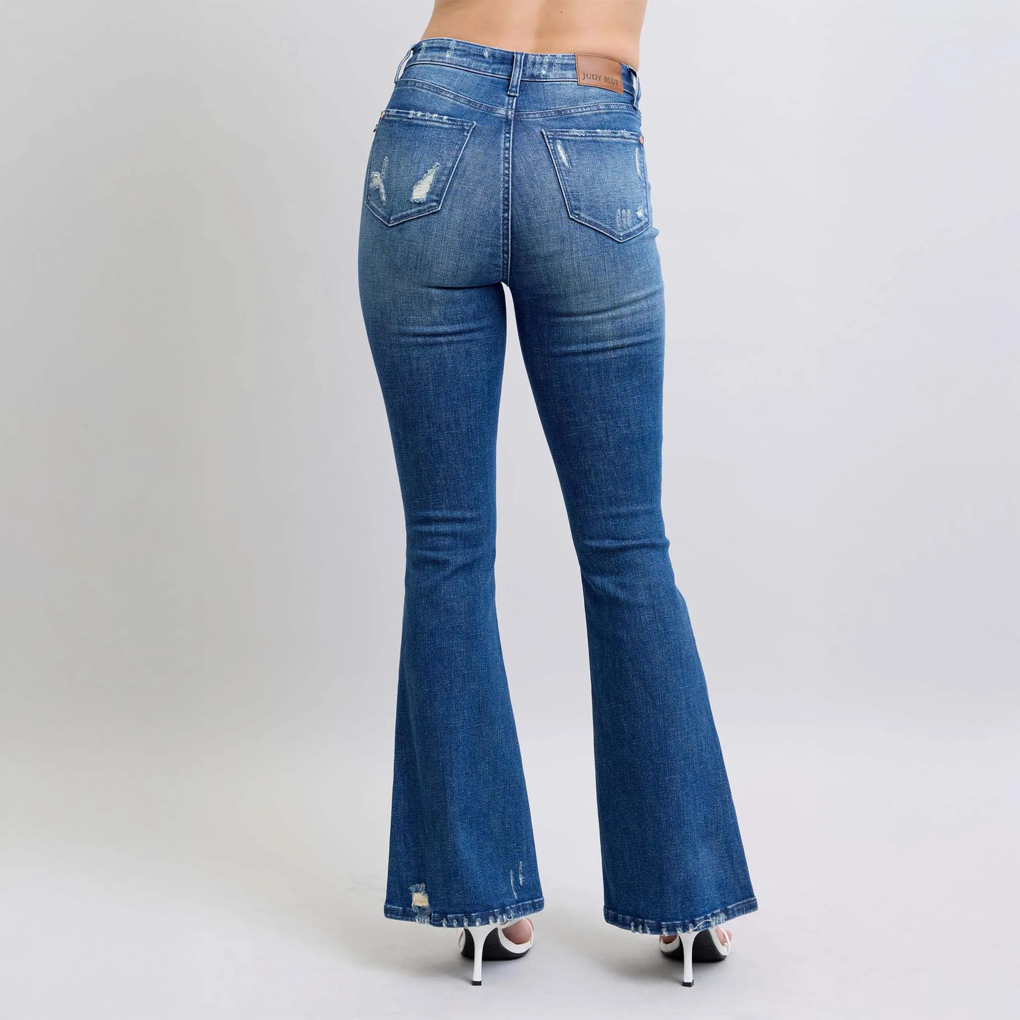 Destroy High Rise Flare Jeans