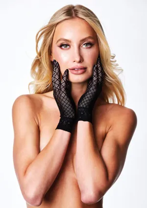 Diamond Jacquard Glove (Black)