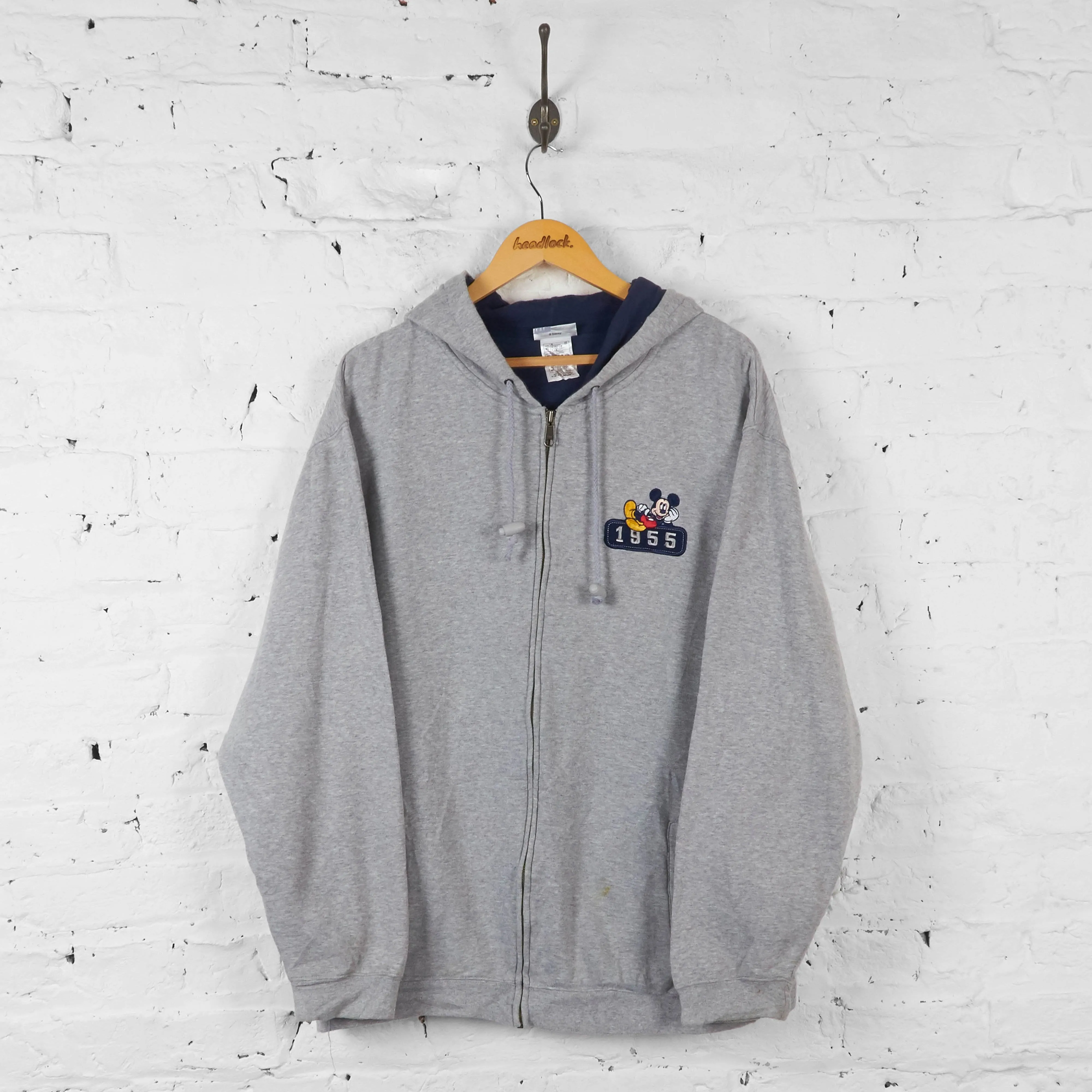 Disneyland Full Zip Hoodie - Grey - XL