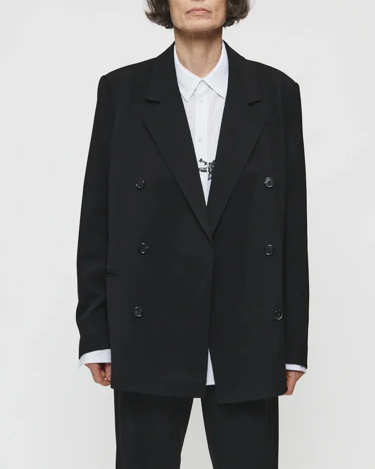 Double Breasted Blazer Black