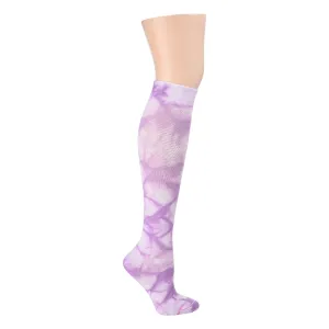 DR. MOTION COMPRESSION SOCKS TRUE TIE DYE ORCHID BLOOM