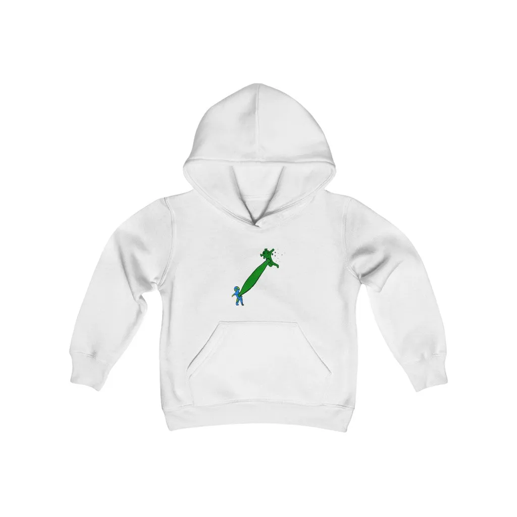 Earth versus Corona virus Youth Heavy Blend Hooded Sweatshirt