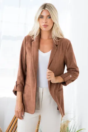 Elegant Suede Blazer