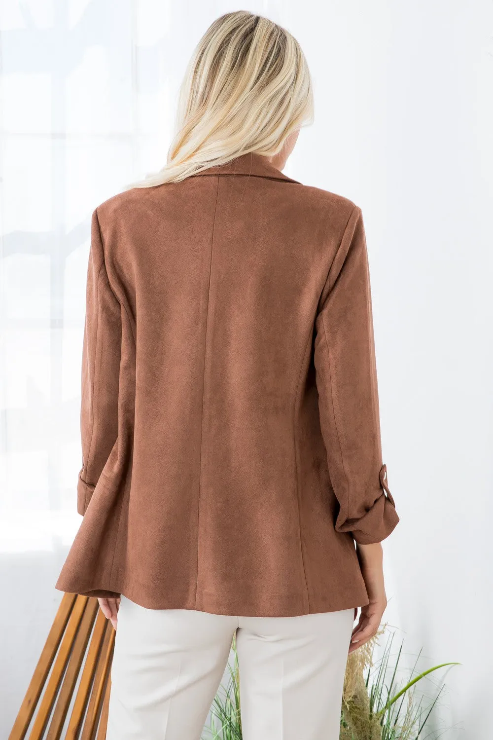 Elegant Suede Blazer