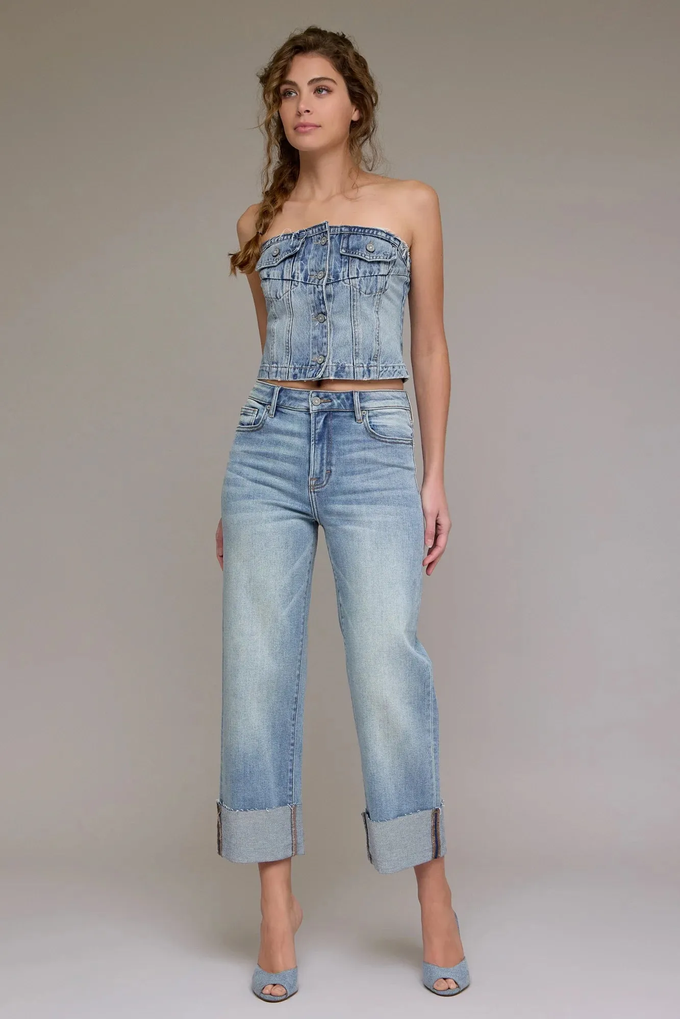 Ella High Rise Cuffed