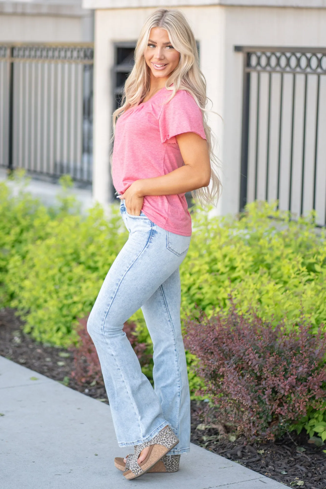 Elodie High Rise Flare