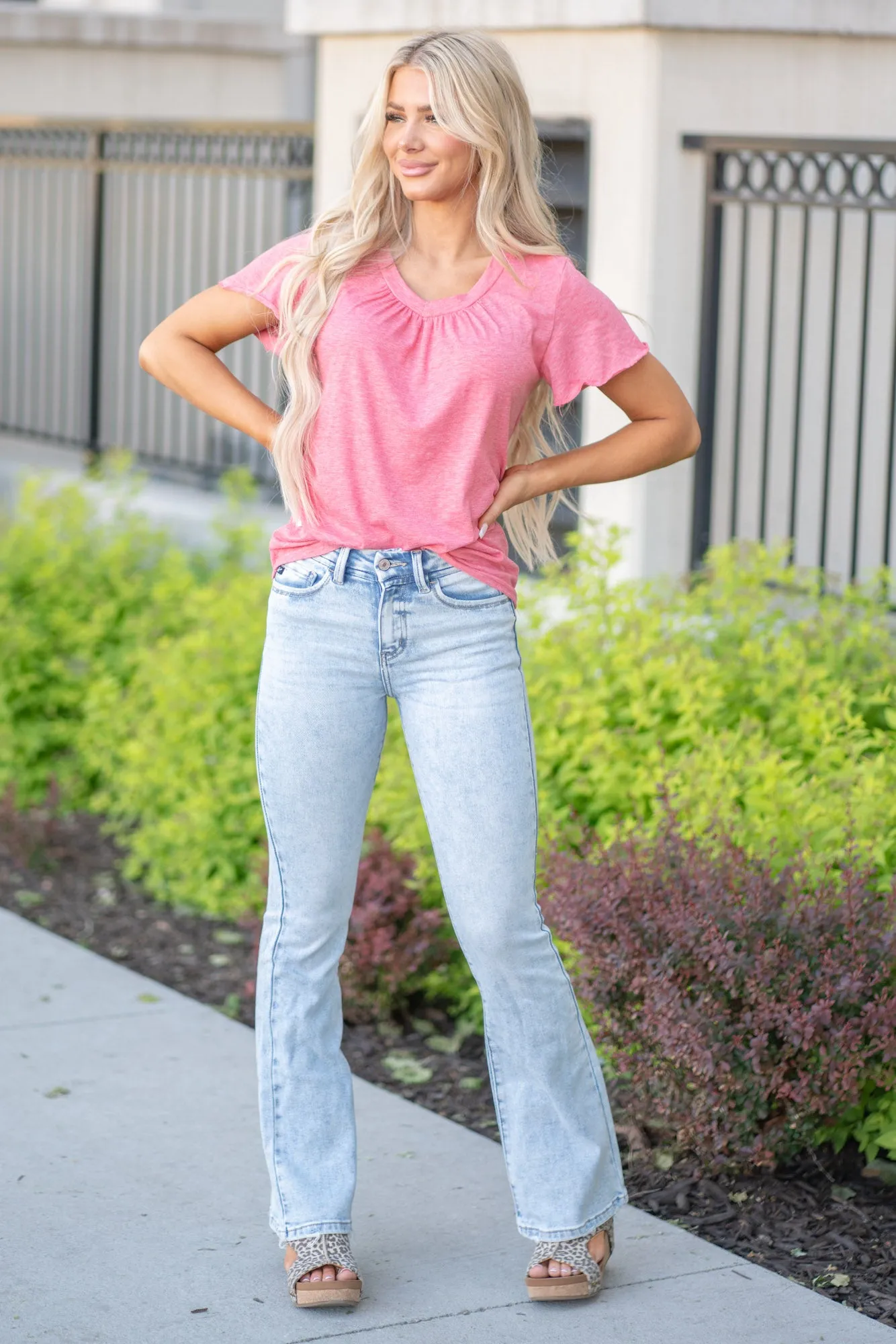 Elodie High Rise Flare