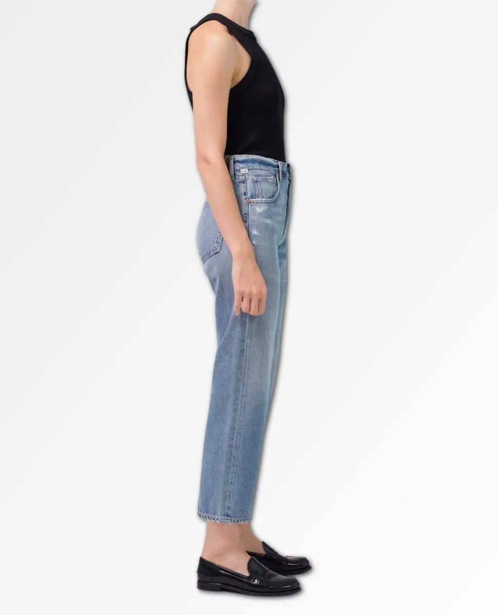 Emery High Rise Relaxed Crop Old Blue