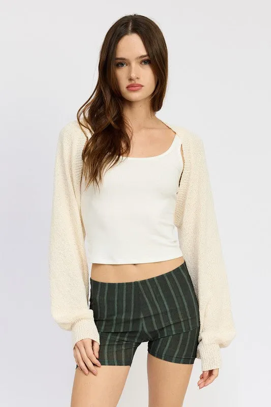 Emory Park BLOUSON SLEEVE BOLERO