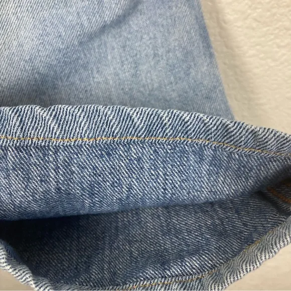 Etica Sasha Modern Flare Jeans Size 30 Medium Wash Denim Zip Closure