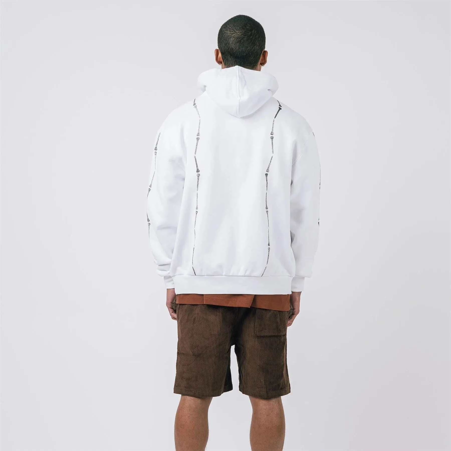 Everen French Terry Zip Hoodie White