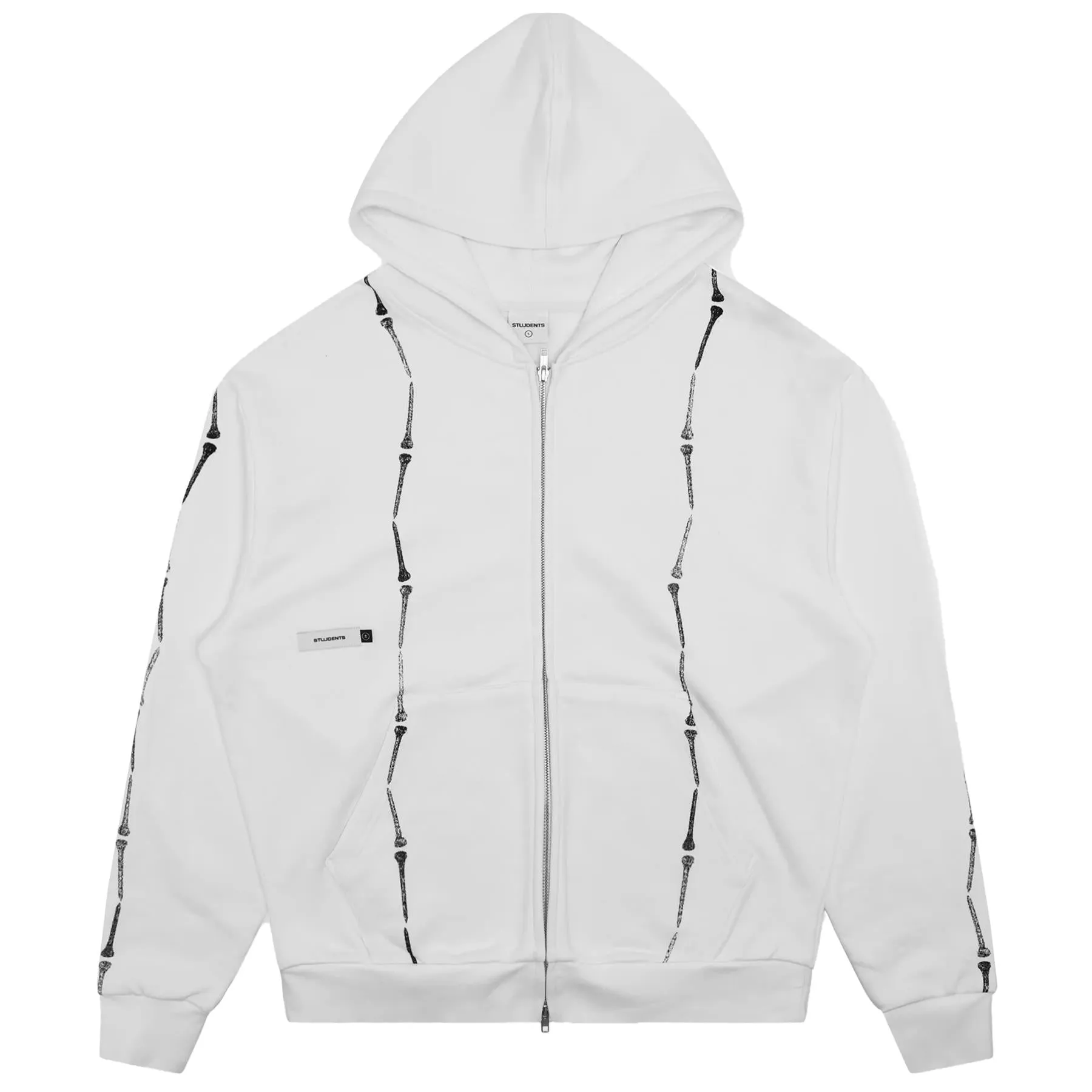 Everen French Terry Zip Hoodie White