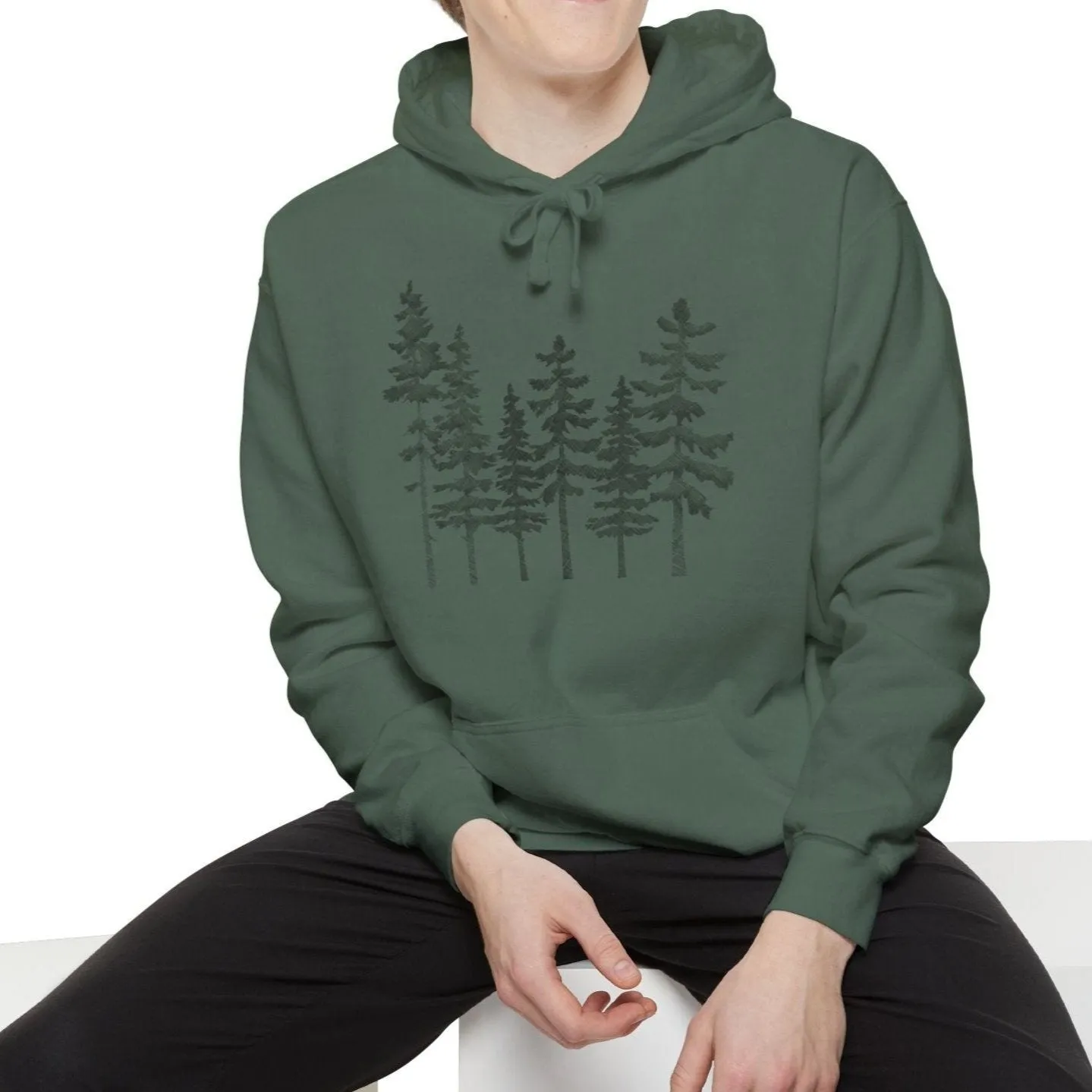 Evergreen Unisex Garment-Dyed Hoodie