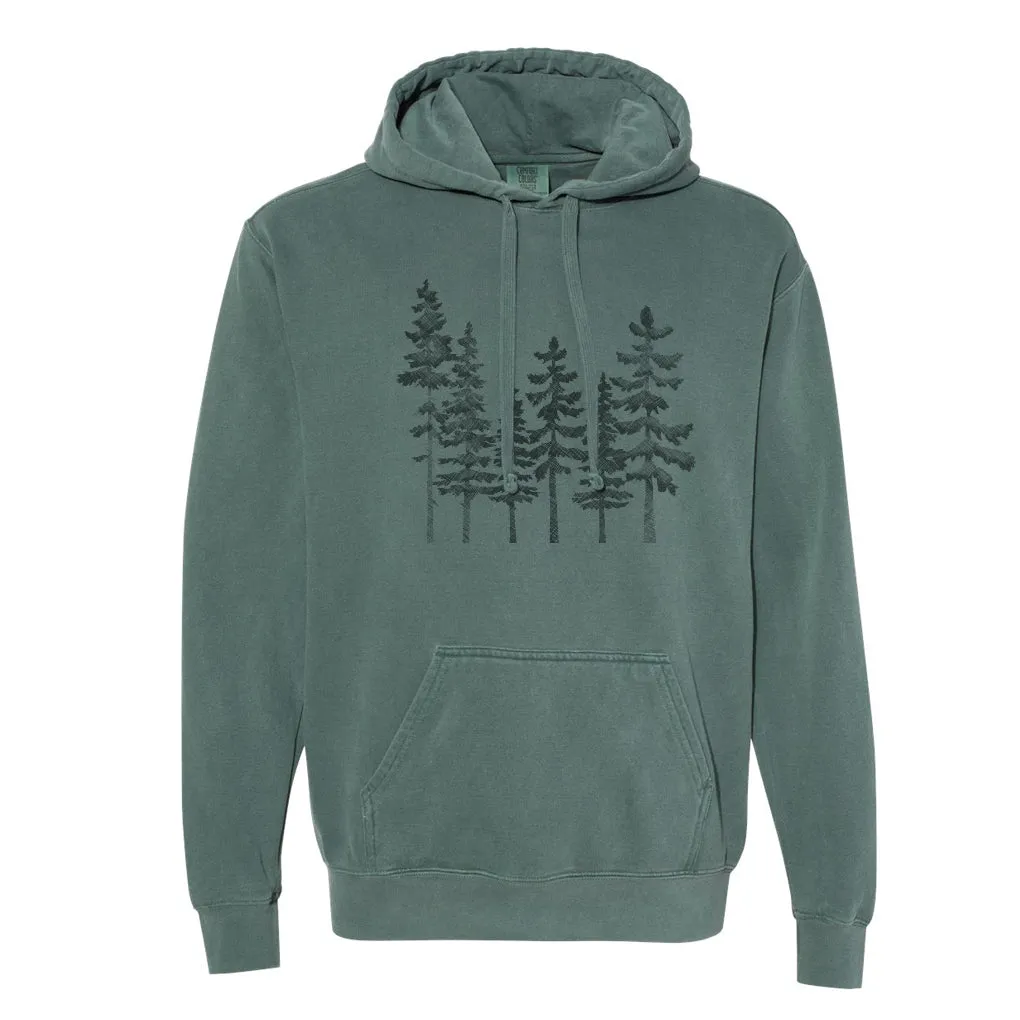 Evergreen Unisex Garment-Dyed Hoodie