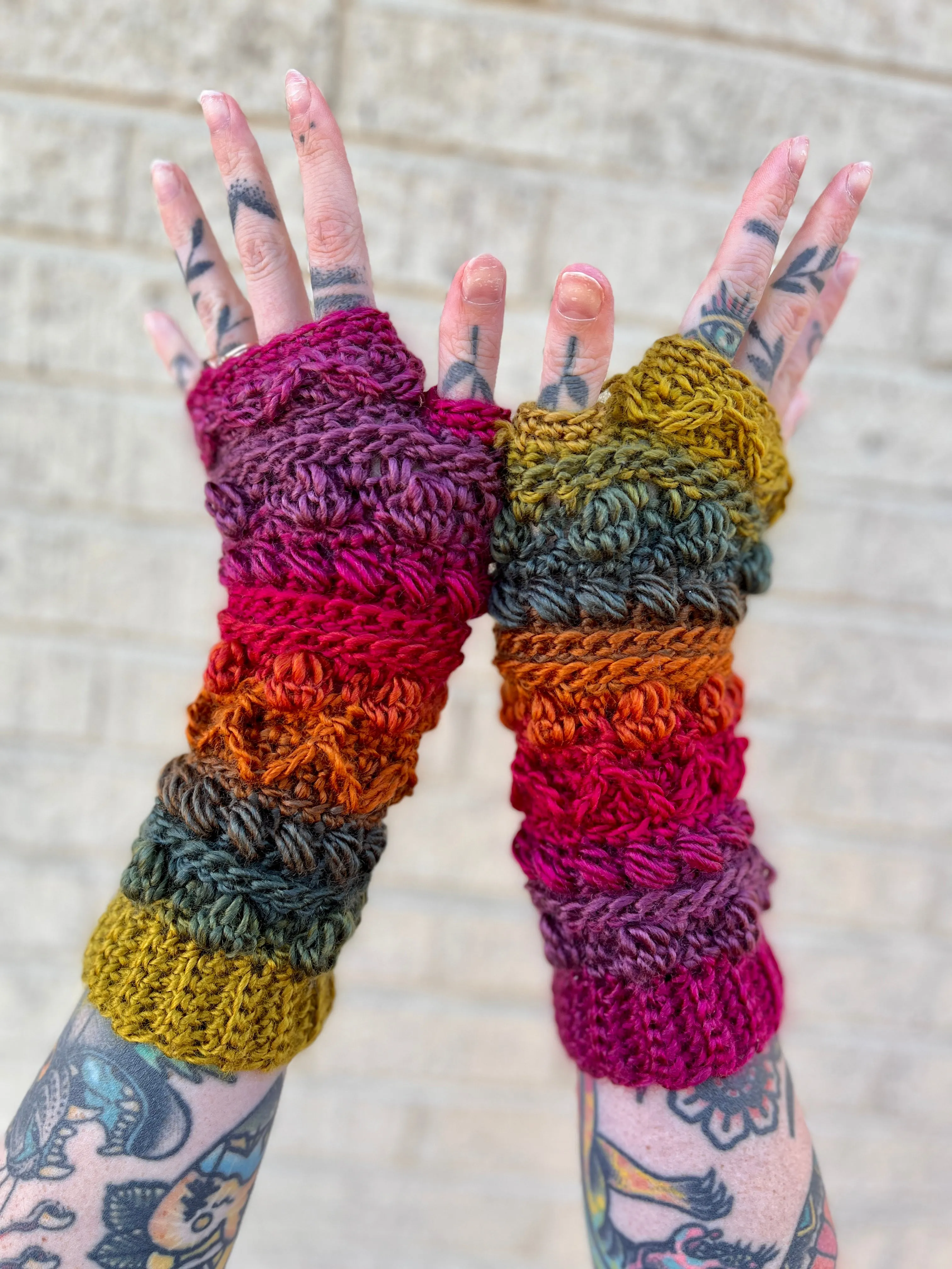Fable Fingerless Gloves Crochet Pattern