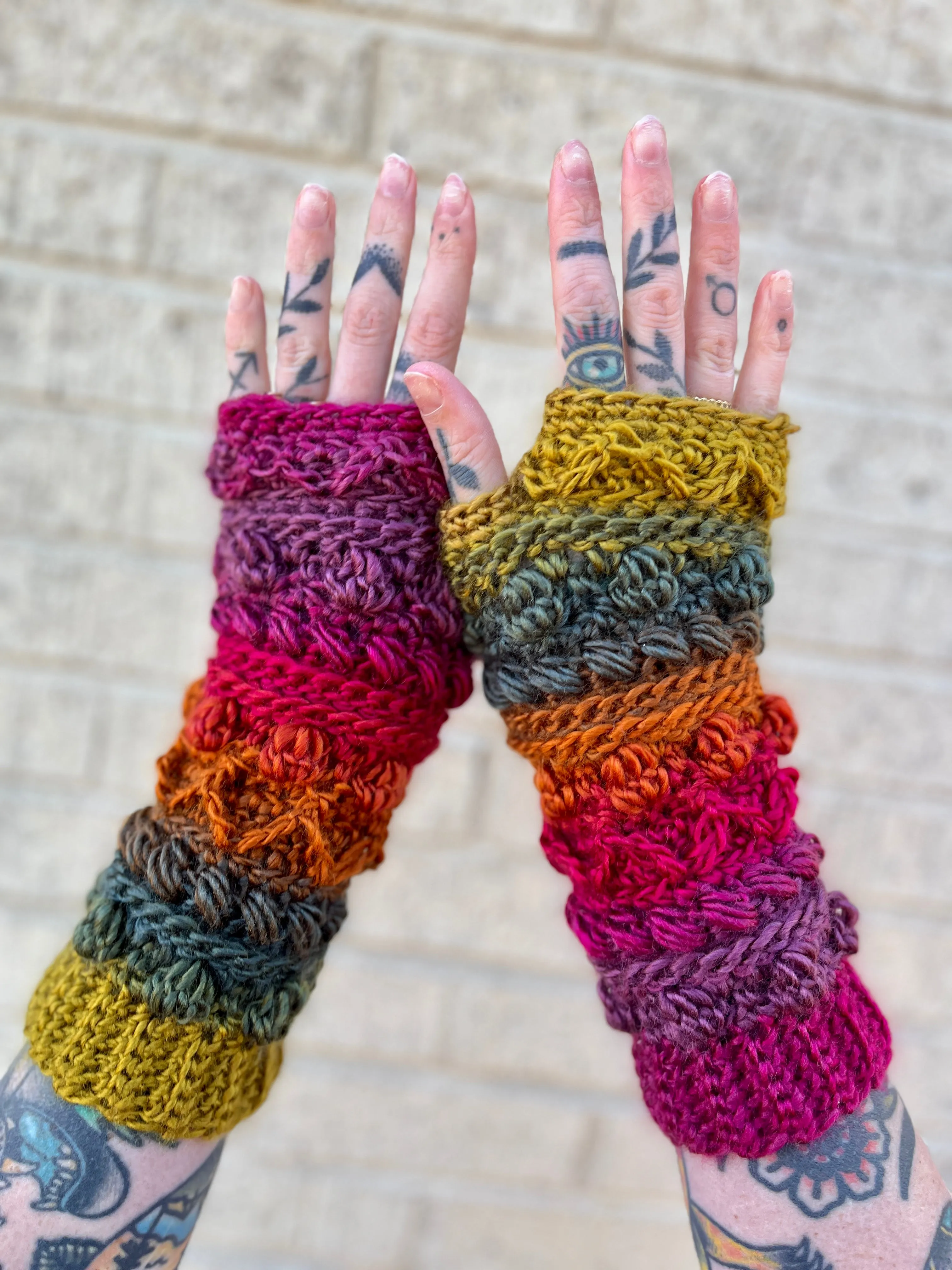 Fable Fingerless Gloves Crochet Pattern