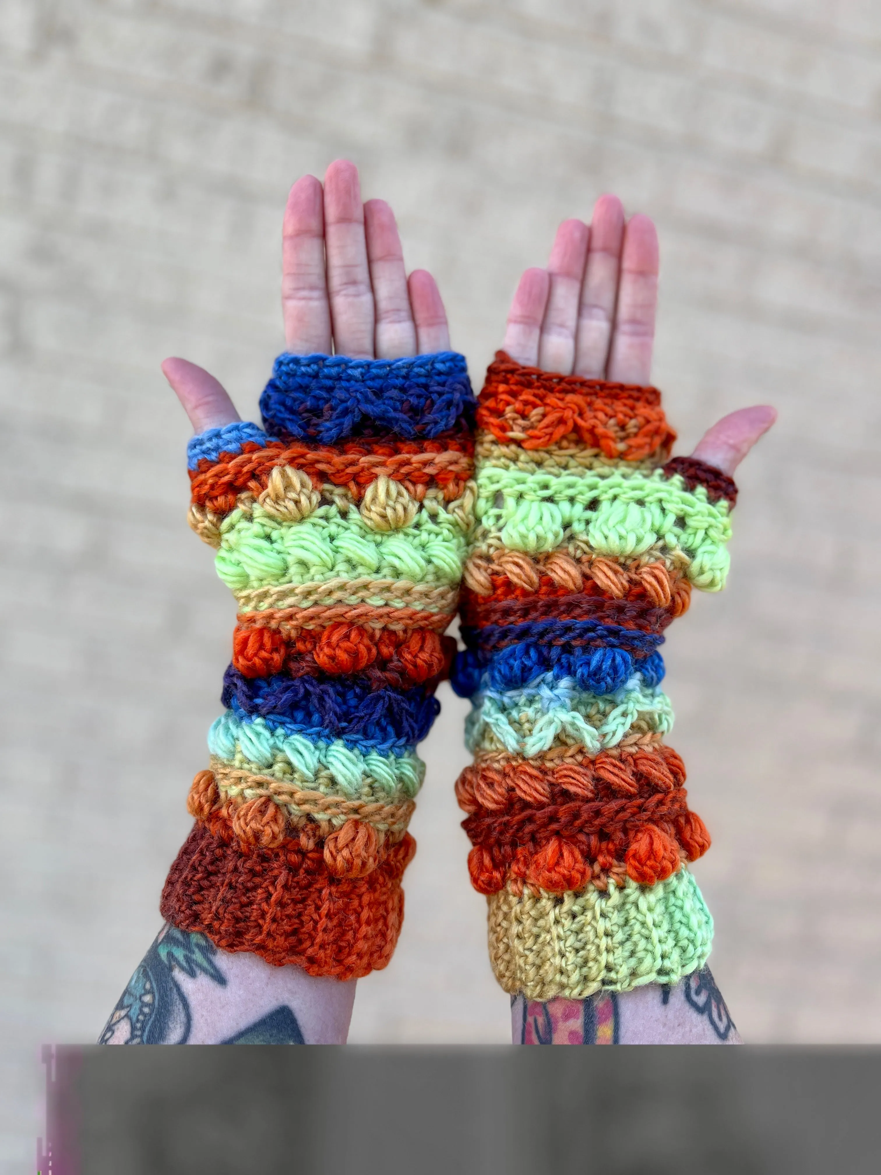 Fable Fingerless Gloves Crochet Pattern