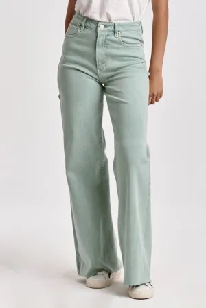 FIONA MID RISE WIDE LEG -FRESH MINT