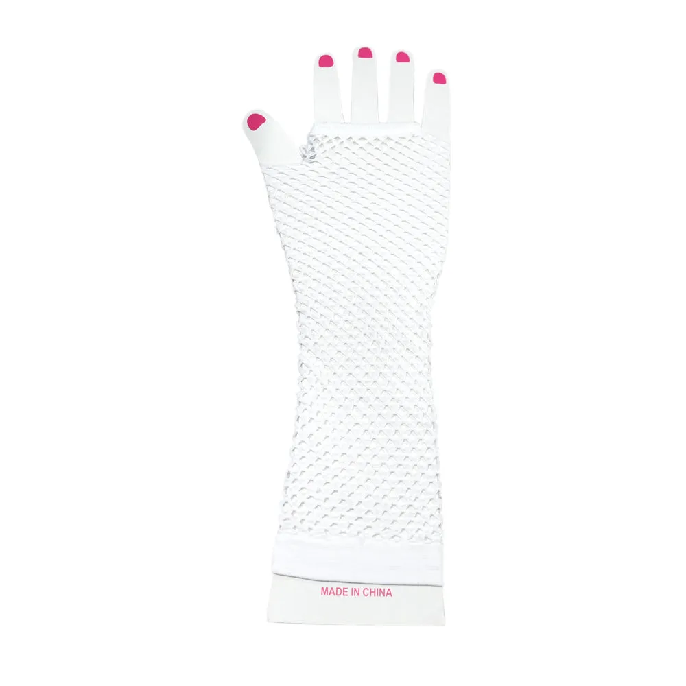 Fishnet Fingerless Gloves Length