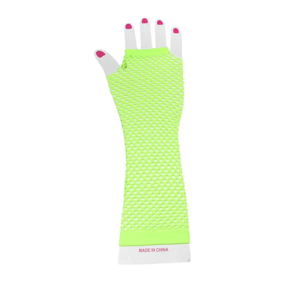 Fishnet Fingerless Gloves Length