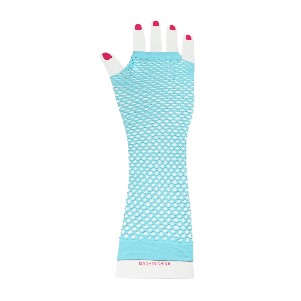 Fishnet Fingerless Gloves Length