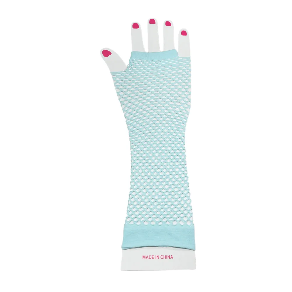 Fishnet Fingerless Gloves Length