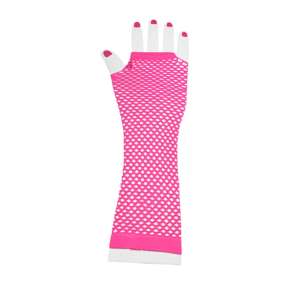Fishnet Fingerless Gloves Length