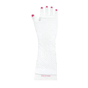 Fishnet Fingerless Gloves Length