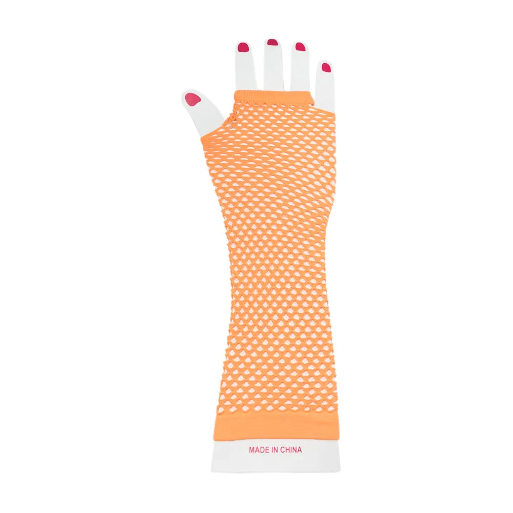 Fishnet Fingerless Gloves Length