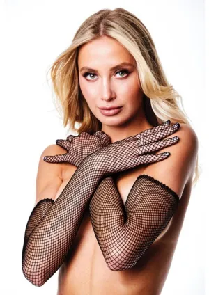 Fishnet Opera Glove (Black)